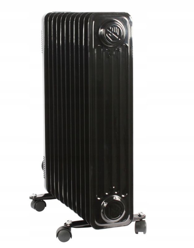 Grzejnik elektryczny EL FUEGO olejowy czarny 2500W 1szt