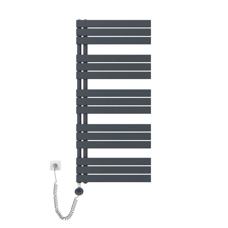 Grzejnik elektryczny EMKE płaski WiFi 1320 x 600 mm 800 W antracytowy 1 szt.