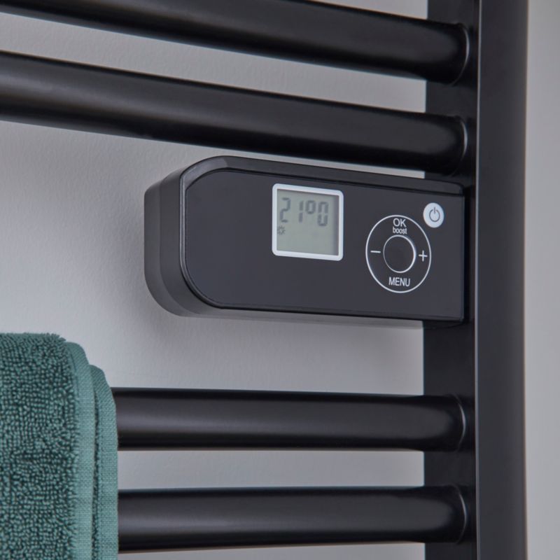 Grzejnik elektryczny GoodHome Melton 500 W czarny
