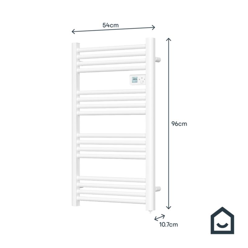 Grzejnik elektryczny GoodHome Melton 96 x 54 cm 500 W biały