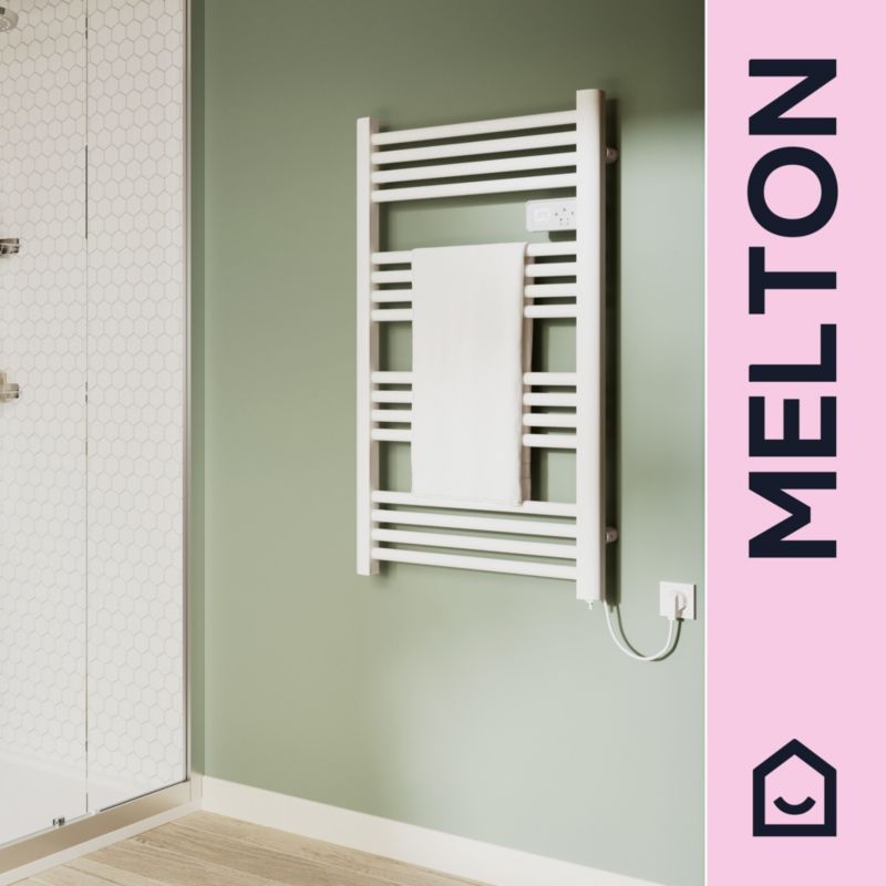 Grzejnik elektryczny GoodHome Melton 96 x 54 cm 500 W biały