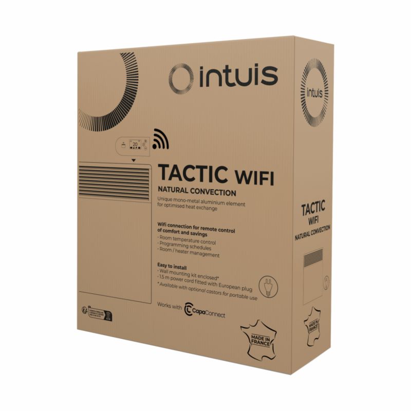 Grzejnik elektryczny Intuis 1000W konwektorowy Wi-Fi IP24 biały Tactic 1 szt.