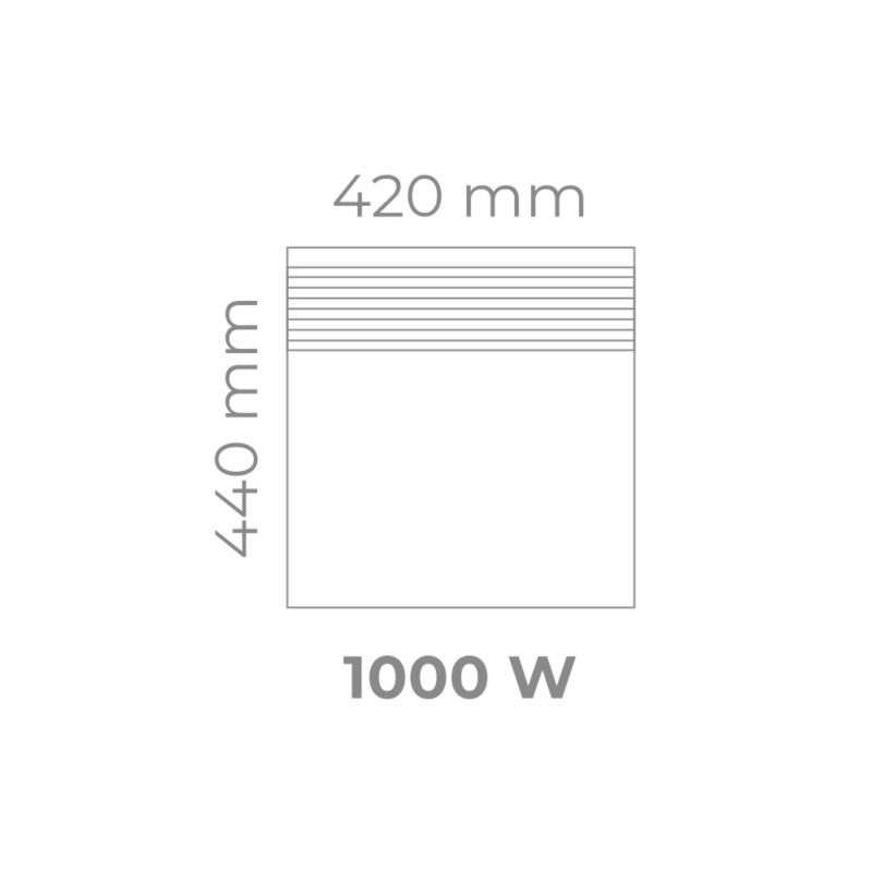 Grzejnik elektryczny Intuis 1000W konwektorowy Wi-Fi IP24 biały Tactic 1 szt.