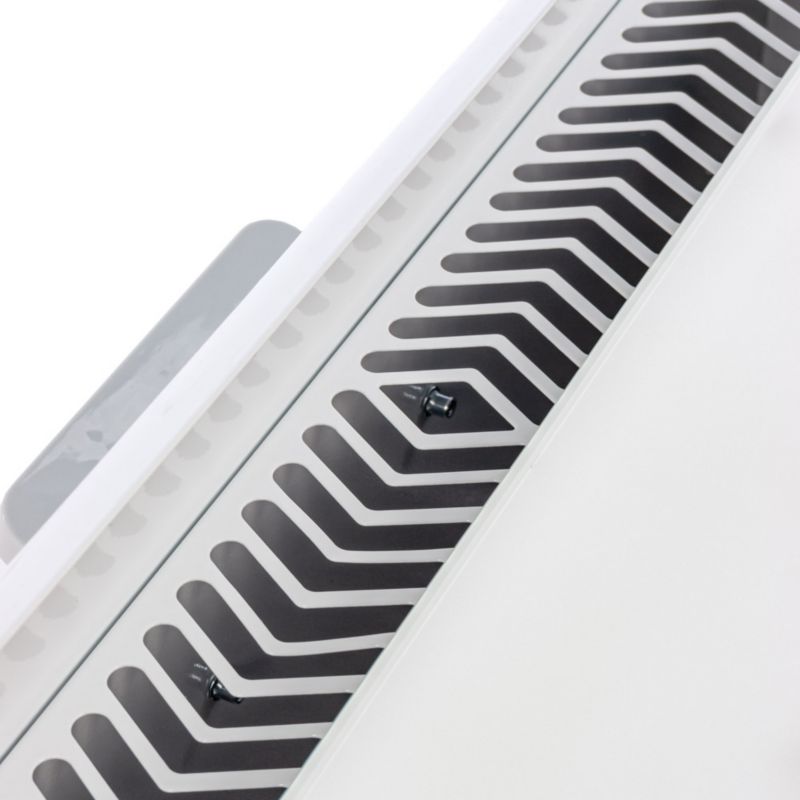 Grzejnik Elektryczny Konwektorowy Mirpol 1500W Szklany  z Regulacją Temperatury Biały 1 szt.