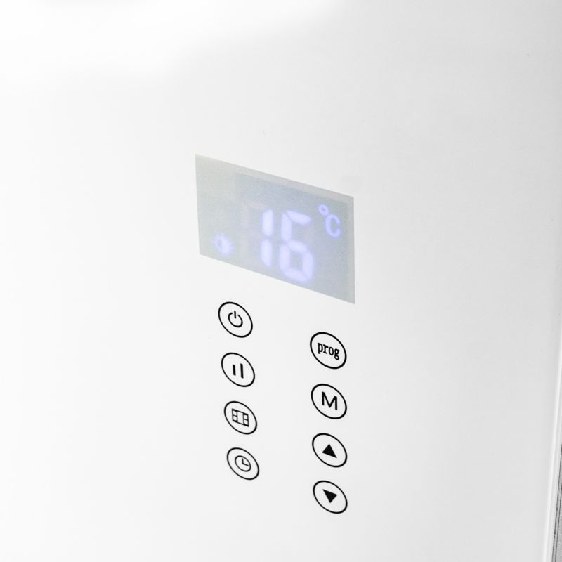 Grzejnik Elektryczny Mirpol 800W Konwektorowy z Wyświetlaczem LCD Ścienny Biały 1 szt.