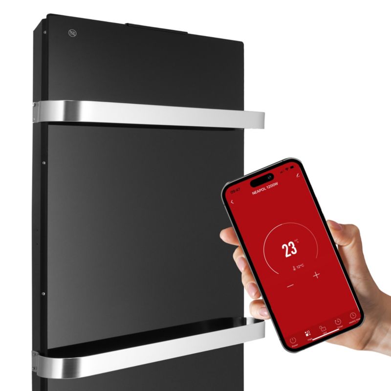 Grzejnik konwektorowy NEAPOL 1200W WiFi Mission Air Czarny 1szt