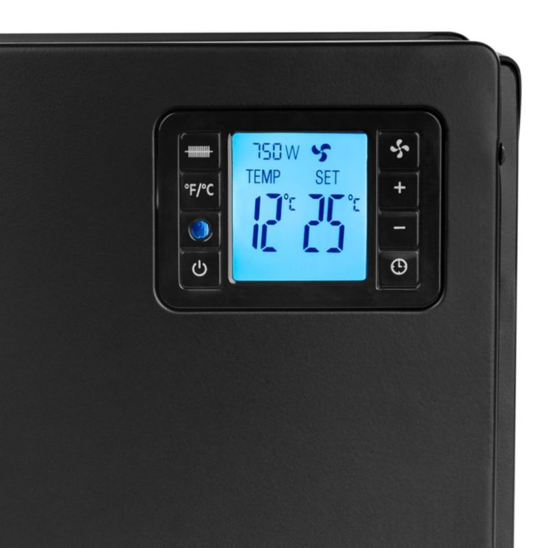 Grzejnik Konwektorowy Noveen CH7100 LCD Smart Black 2000 W czarny 60x21x37,5 cm 1 szt.