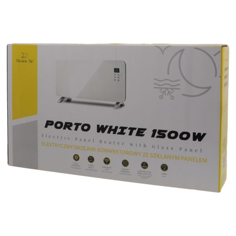Grzejnik konwektorowy PORTO WiFi 2400W Mission Air Biały 1szt