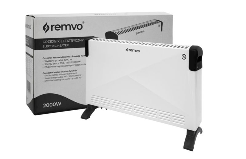 Grzejnik konwektorowy Remvo RMCH 2000W energooszczędny 1 szt.