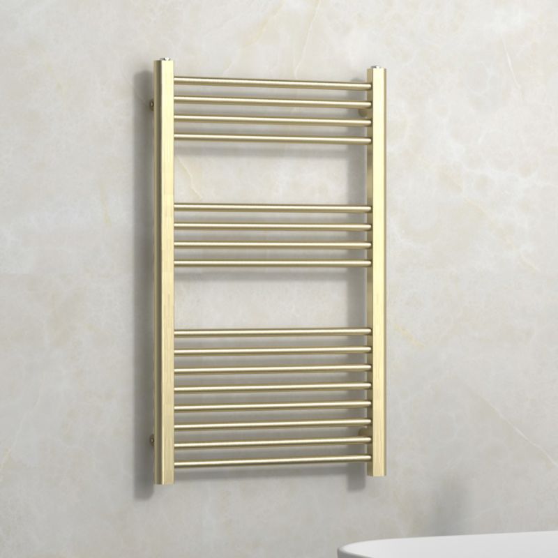 Grzejnik łazienkowy Flat 90 x 55 cm złoty