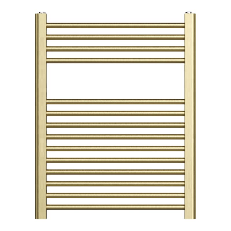 Grzejnik łazienkowy GoodHome Flat 70 x 55 cm złoty