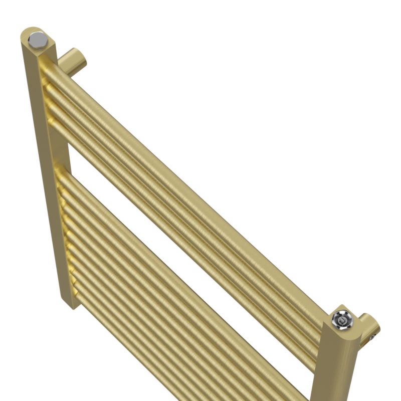Grzejnik łazienkowy GoodHome Flat 70 x 55 cm złoty