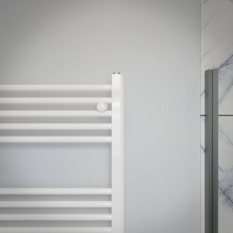 Grzejnik łazienkowy GoodHome płaski 160 x 55 cm biały