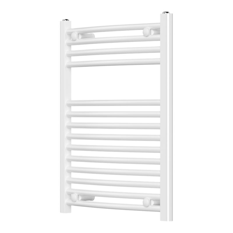 Grzejnik łazienkowy GoodHome profilowany 70 x 55 cm biały