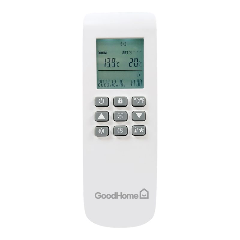 Grzejnik na podczerwień GoodHome przenośny 300 W biały