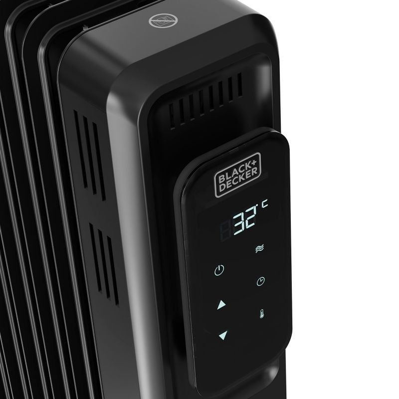 Grzejnik olejowy Black+Decker 2000W czarny LED timer pilot 1 szt.