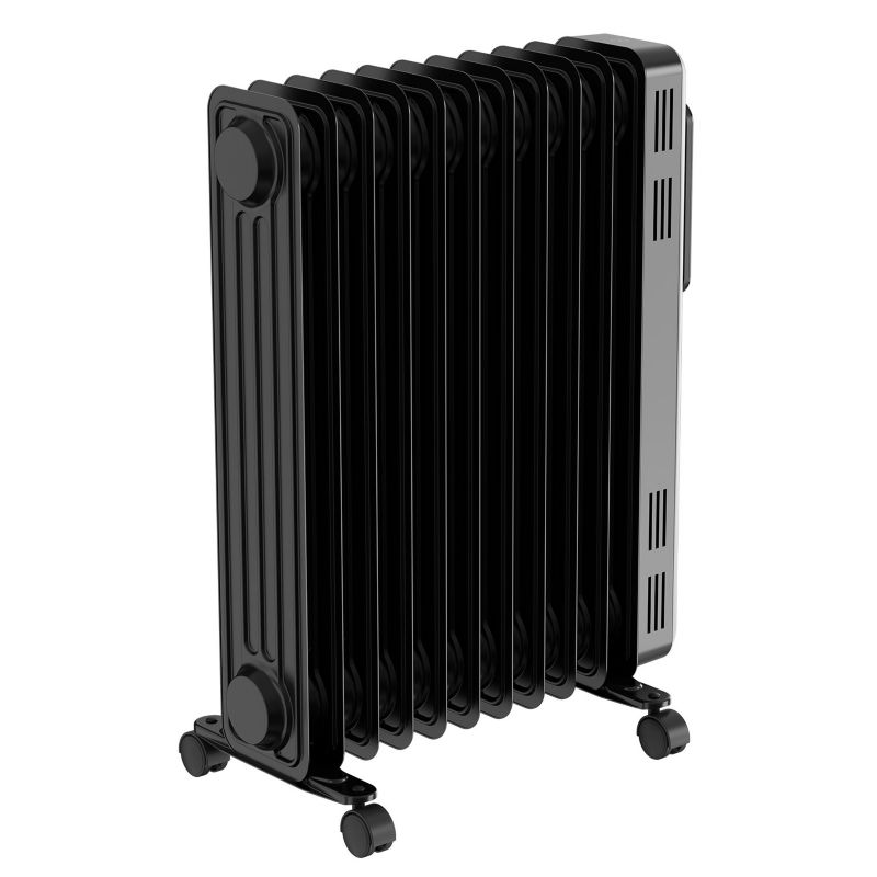 Grzejnik olejowy Black+Decker 2500W 3 poziomy grzania LED 11 elementów czarny 1 szt.