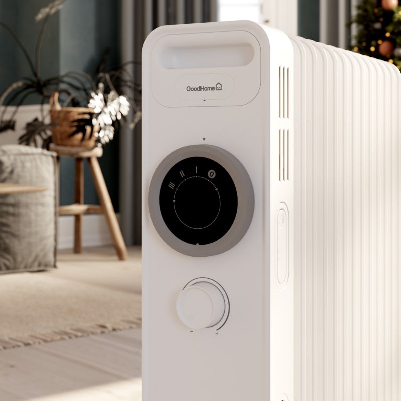 Grzejnik olejowy GoodHome 2500W biały