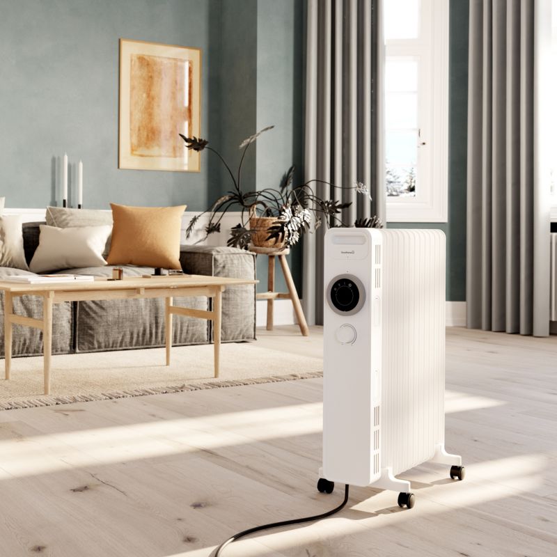 Grzejnik olejowy GoodHome 2500W biały
