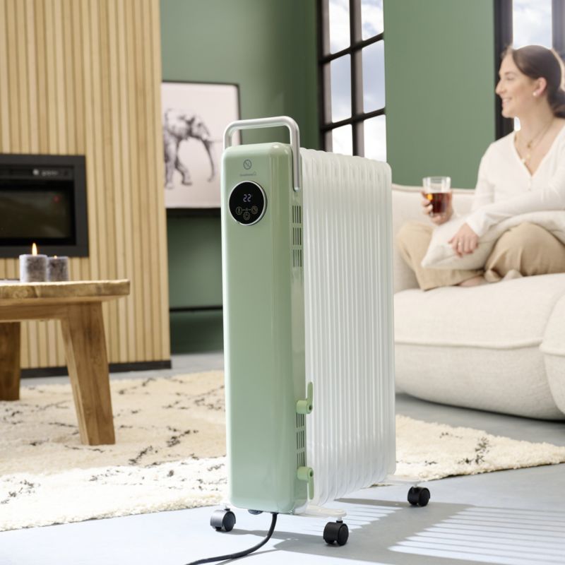 Grzejnik olejowy GoodHome Matouba 2500 W zielony