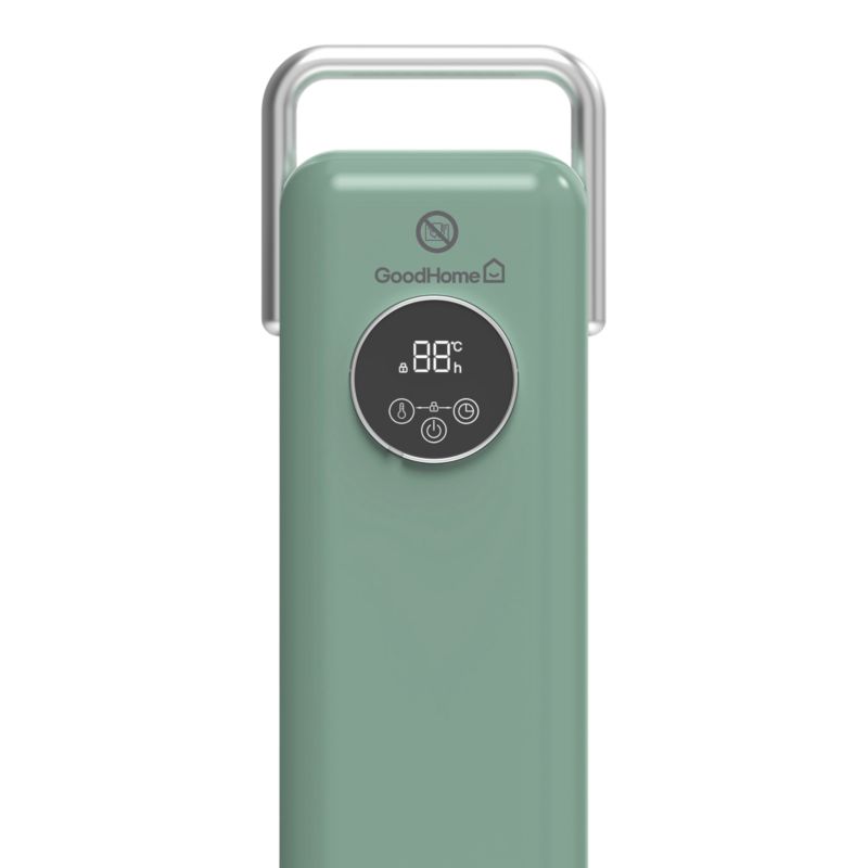 Grzejnik olejowy GoodHome Matouba 2500 W zielony