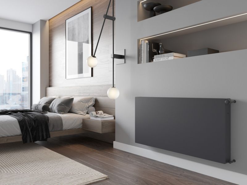Grzejnik płytowy Mexen Flat CF22  600 x 900 antracyt 1424 W 1 szt.