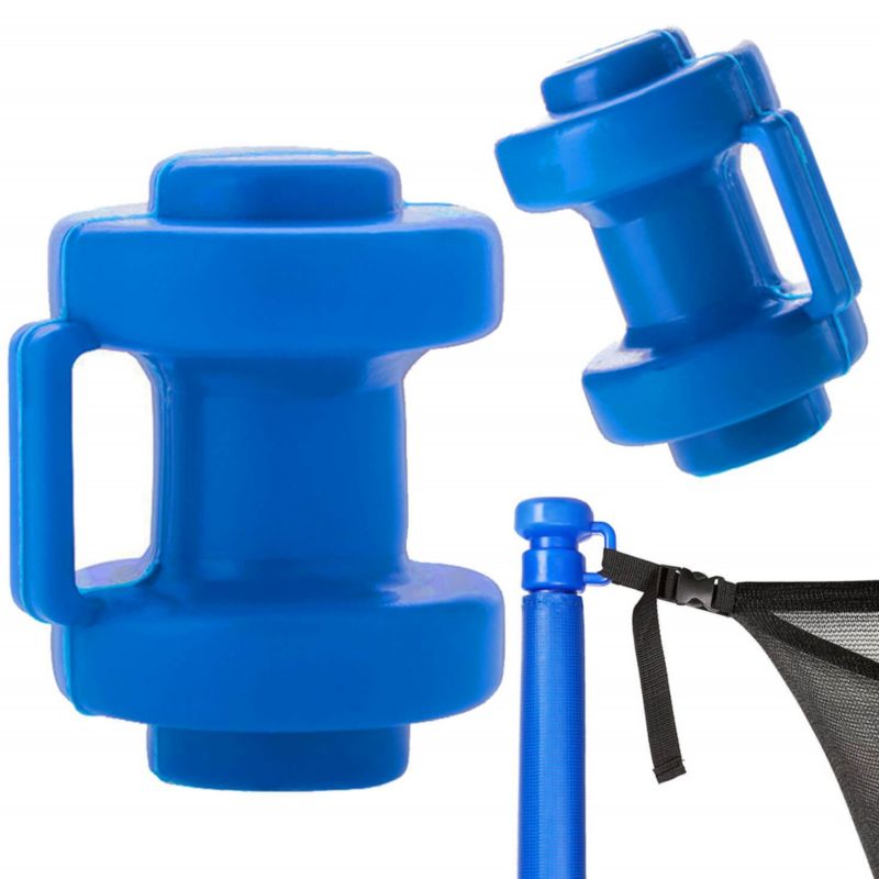 Grzybki do trampoliny Springos na słupki do mocowania niebieskie 6 szt.