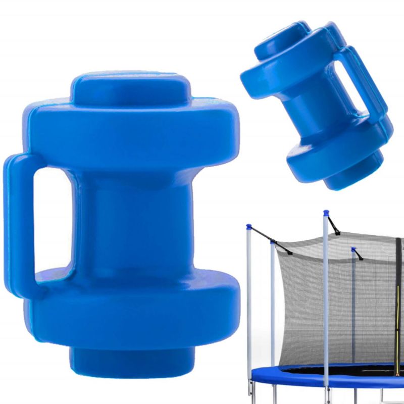 Grzybki do trampoliny Springos na słupki do mocowania niebieskie 6 szt.
