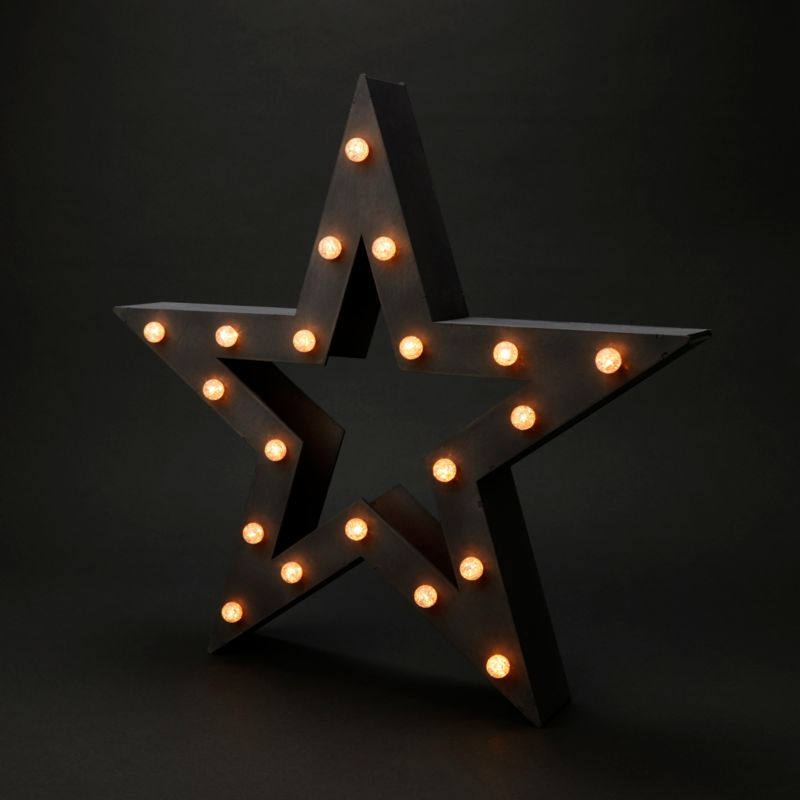 Gwiazda drewniana LED 52 cm