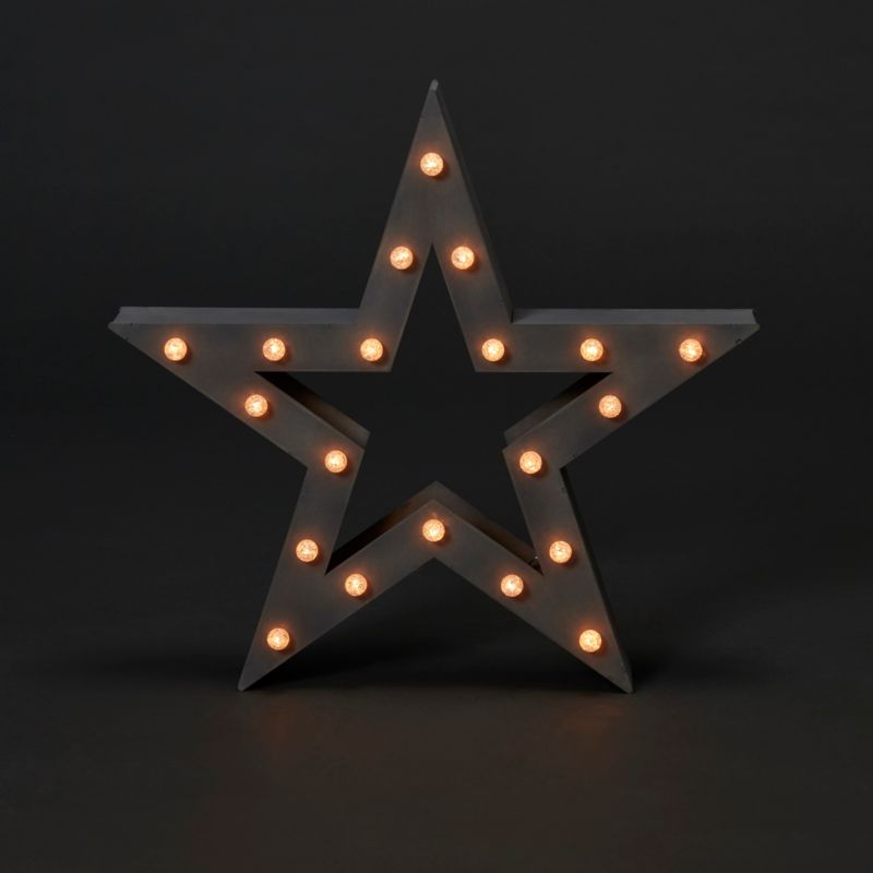 Gwiazda drewniana LED 52 cm