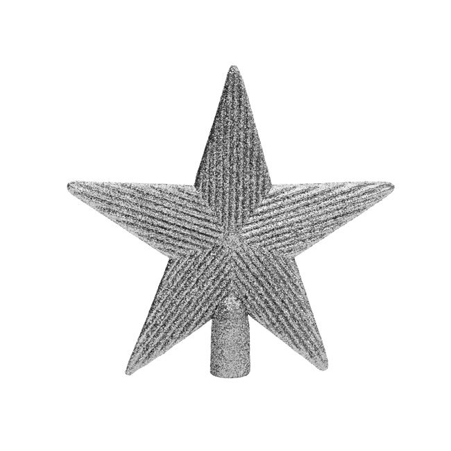 Gwiazda z brokatem MAG srebrna