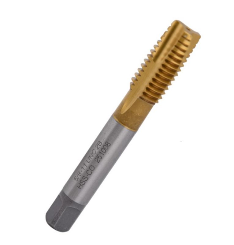 Gwintownik maszynowy prosty calowy Kormax 5/8-11UNC HSS Co TiN (GM-5/8-11UNC) - 1 szt.