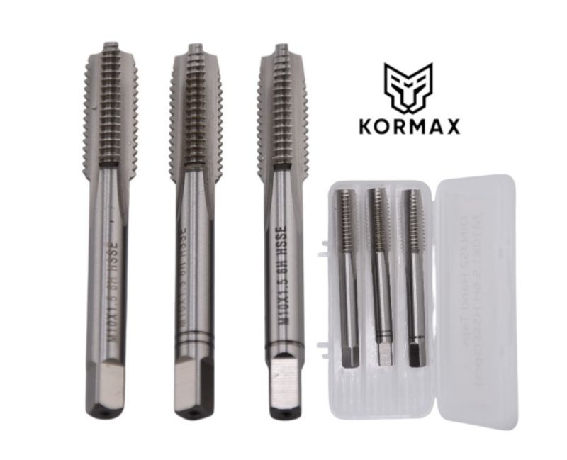 Gwintownik ręczny Kormax M10 3szt. HSSE 6H DIN352 (SZ812206) - 1 kpl.