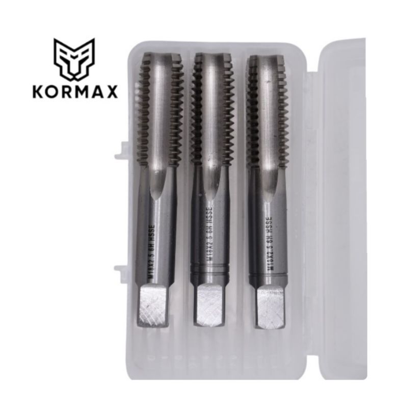 Gwintownik ręczny Kormax M18 3szt. HSSE 6H DIN352 (SZ812210) - 1 kpl.