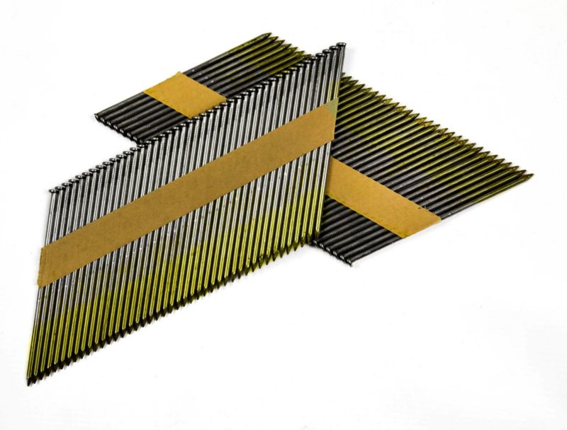 Gwoździe do gwoździarki łączone papierem Emiko 2,8x63mm czarne gładkie 2000szt.