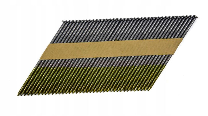 Gwoździe do gwoździarki łączone papierem Emiko 3,1x80mm czarne pierścieniowe 2000szt.