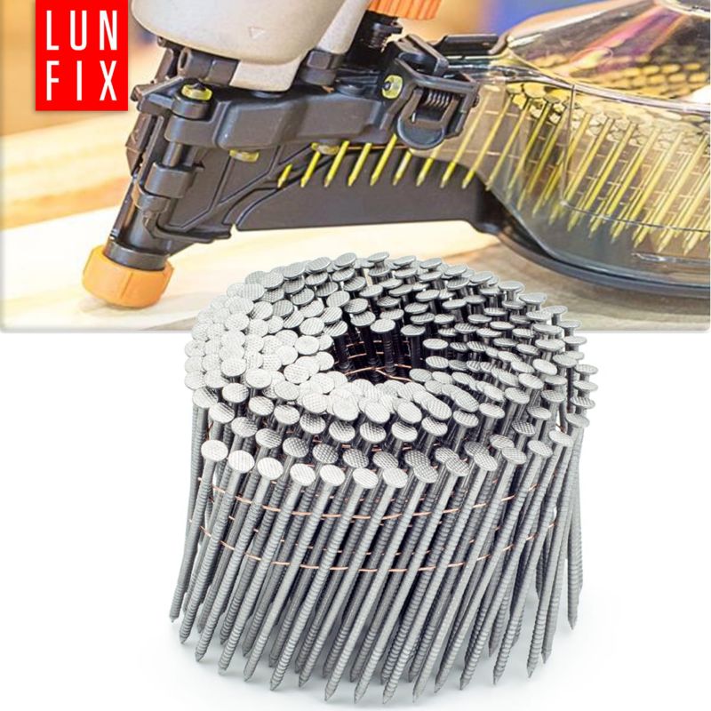 Gwoździe do gwoździarki Lun Fix 2,5x60 mm pierścieniowe łączone drutem 7200szt.