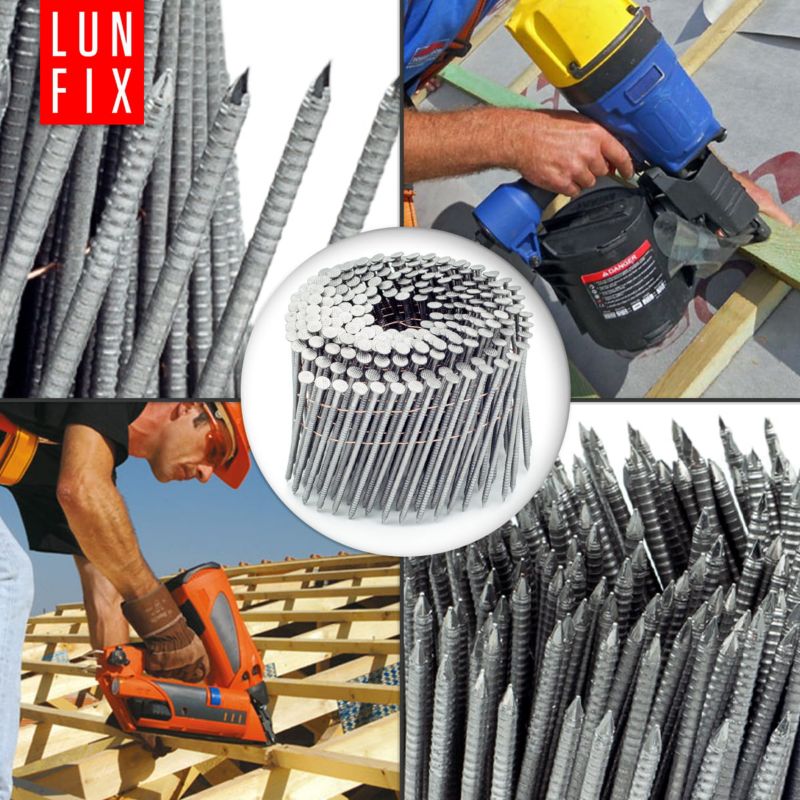 Gwoździe do gwoździarki Lun Fix 2,5x60 mm pierścieniowe łączone drutem 7200szt.