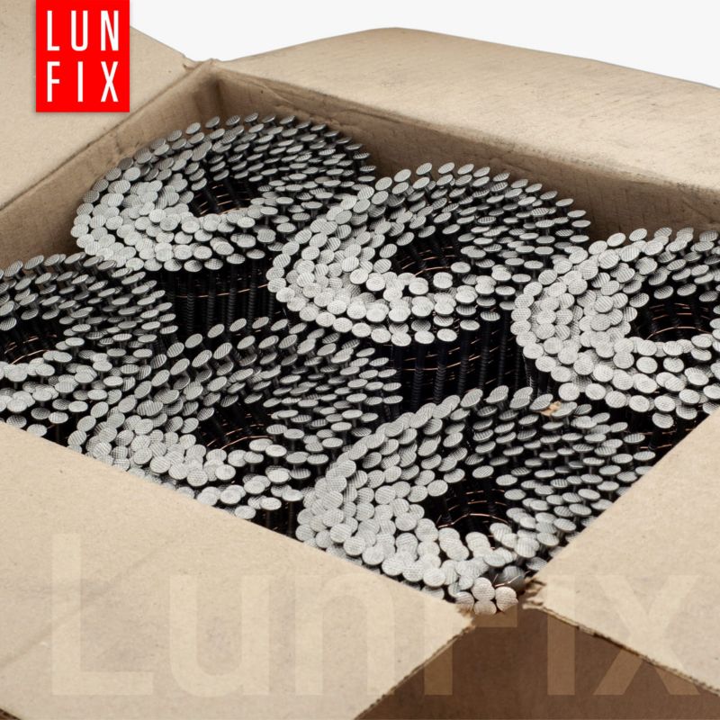 Gwoździe do gwoździarki Lun Fix 2,5x60 mm pierścieniowe łączone drutem 7200szt.