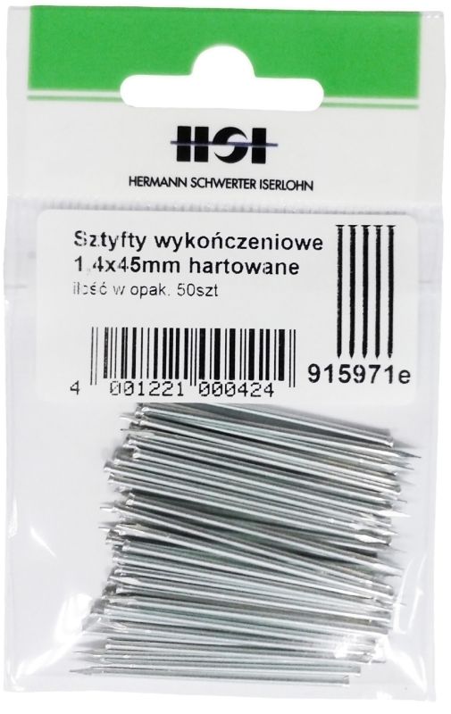 Gwoździe do listew podłogowych PCV 1,4 x 45 mm 50 g