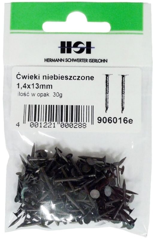 Gwoździe tapicerskie stal 1,4 x 13 mm 30 g