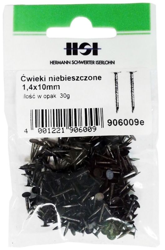 Gwoździe tapicerskie stalowe 1,4 x 10 mm 30 g