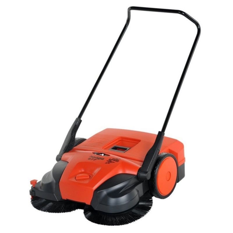 Haaga 677 Zamiatarka Elektryczna Akumulatorowa Ręczna Prowadzona Urządzenie Sprzątające System Turbo 77Cm 1 Szt.