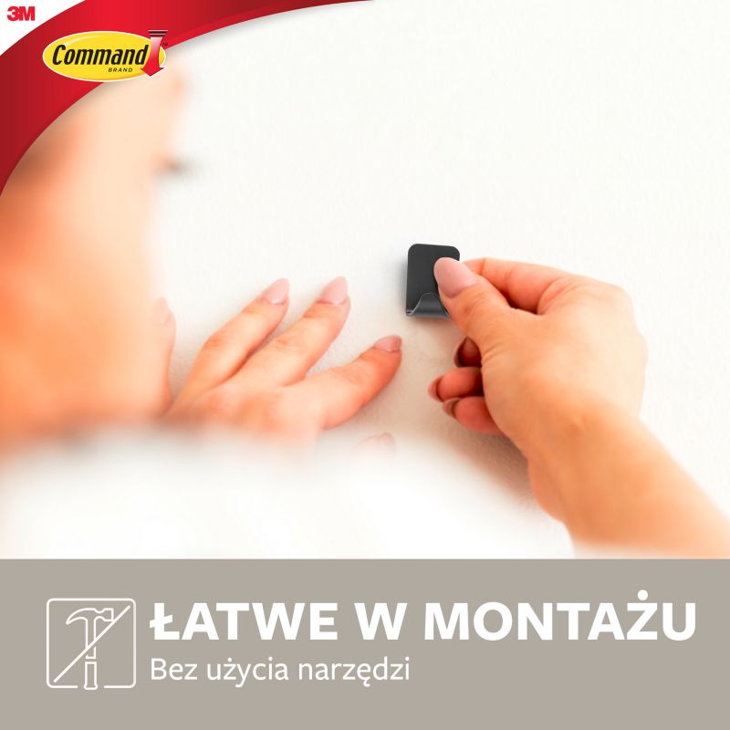 Haczyk Command metalowy mały 225 g czarny 4 sztuki
