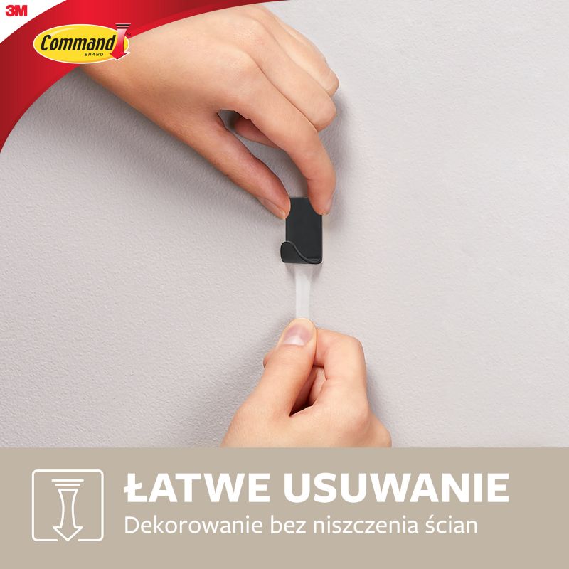 Haczyk Command metalowy mały 225 g czarny 4 sztuki
