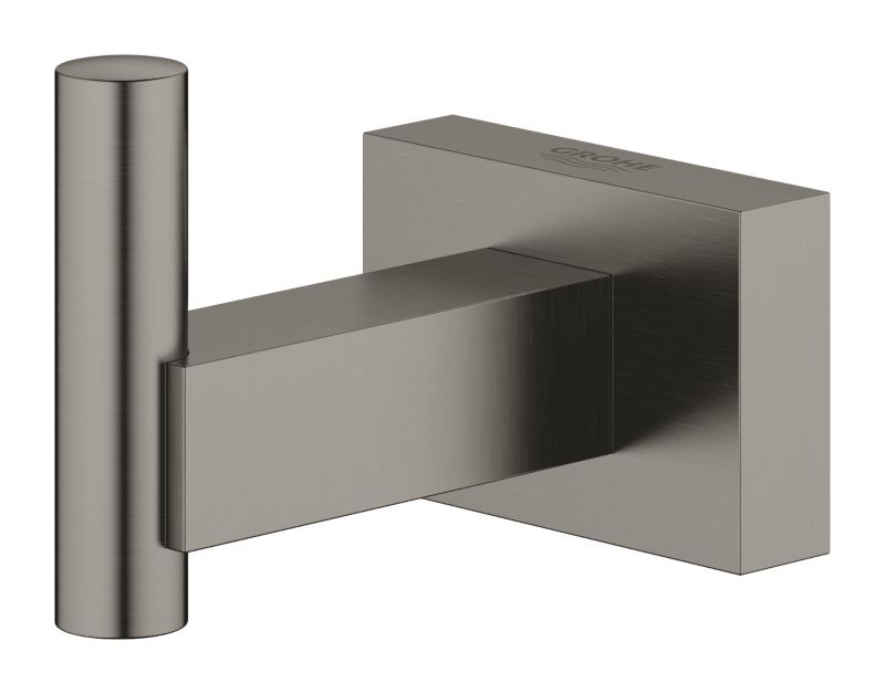 Haczyk na płaszcz kąpielowy GROHE Essentials Cube brushed hard graphite 1 szt.