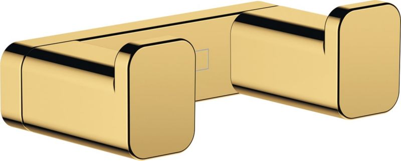 Haczyk na ręcznik podwójny Hansgrohe AddStoris ścienny złoty optyczny polerowany metalowy 1 szt.