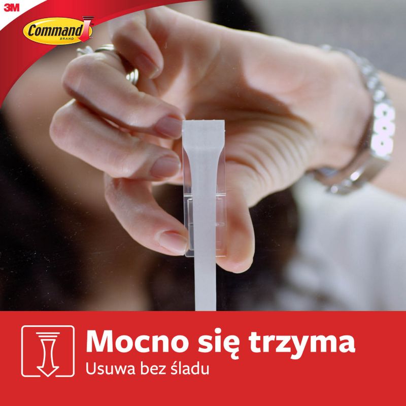 Haczyki samoprzylepne owalny Command udźwig do 0,45 kg biały 2 szt.