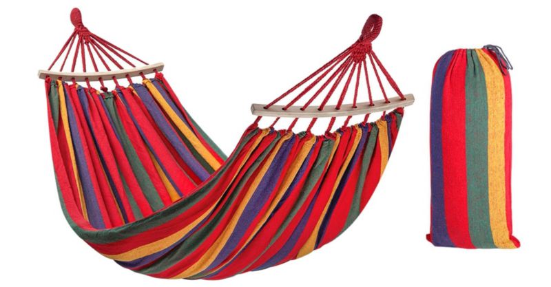 Hamak 1 Osobowy Tutumi 400257 Czerwony 260X90X1Cm 1Szt