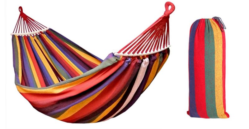 Hamak 1 Osobowy Tutumi 400257 Żółty 260X90X1Cm 1Szt